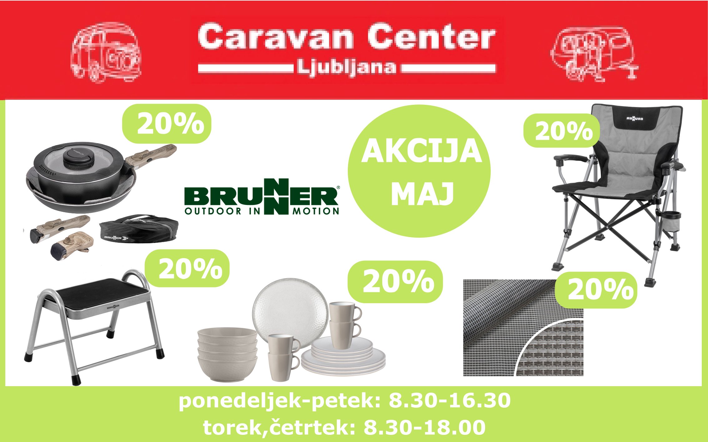 Pomladna akcija v Caravan Centru v mesecu maju 2025