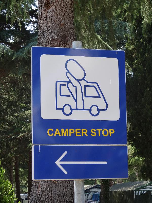 Kamp Valkanela - Camper Stop - oznaen dostop